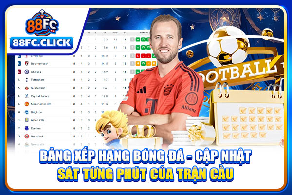 Bảng Xếp Hạng Bóng Đá - Cập Nhật Sát Từng Phút Của Trận Cầu