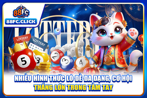 Nhiều hình thức lô đề đa dạng, cơ hội thắng lớn trong tầm tay